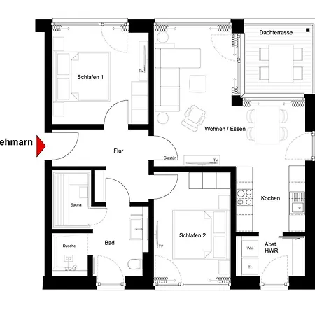 Beltblick 4 - Moderne Direkt Am Mit Sauna Und Meerblick! Daire