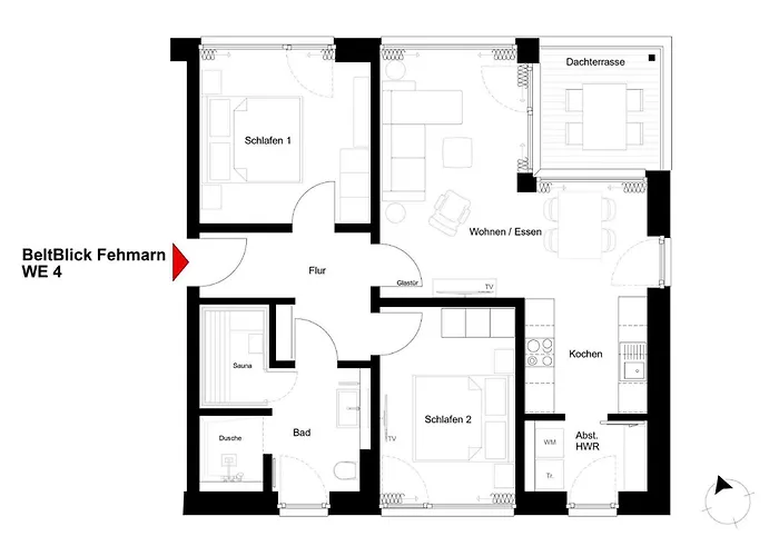 Beltblick 4 - Moderne Direkt Am Mit Sauna Und Meerblick! *